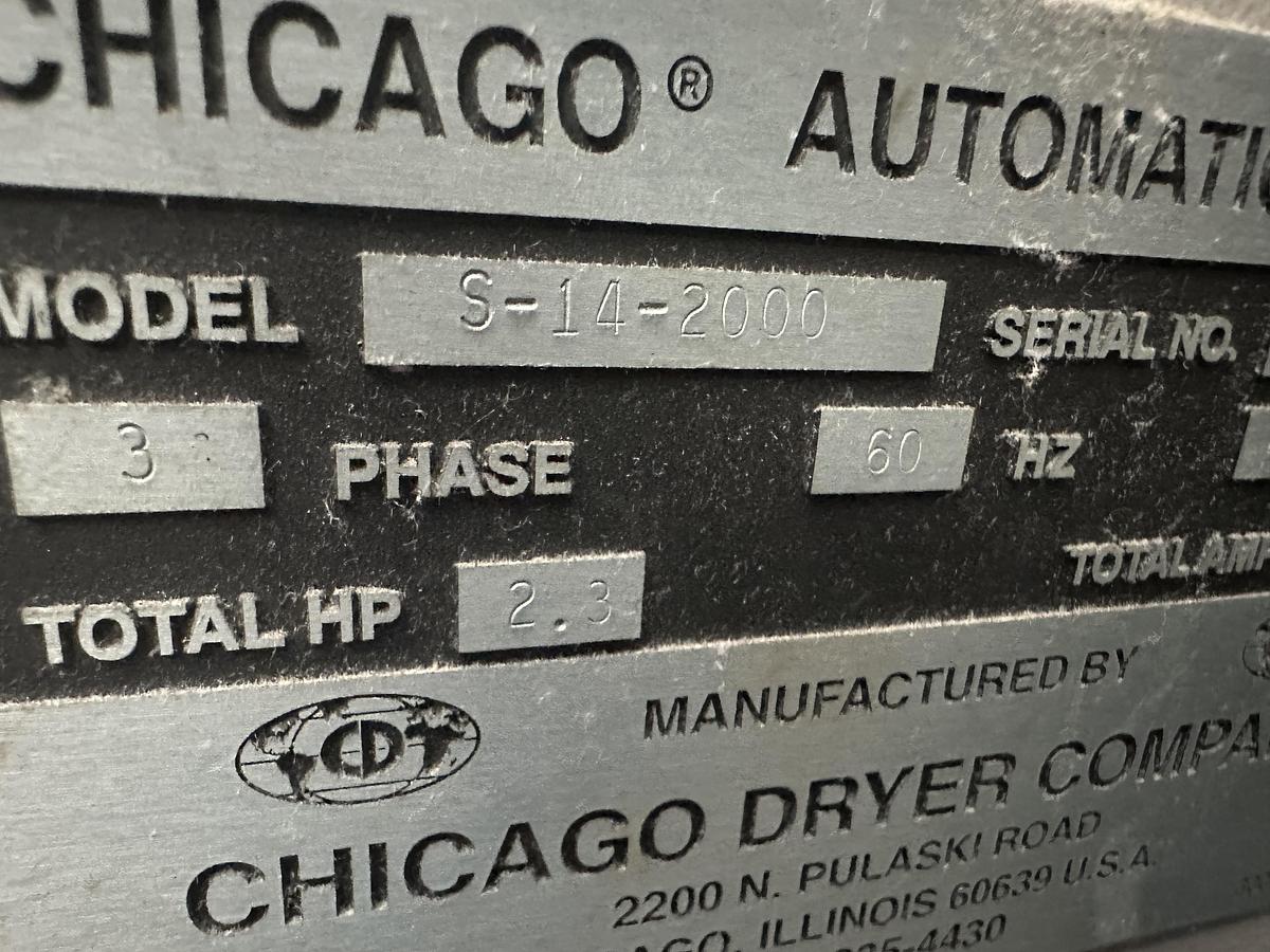 Used 2010 Chicago Dryer S-14-2000