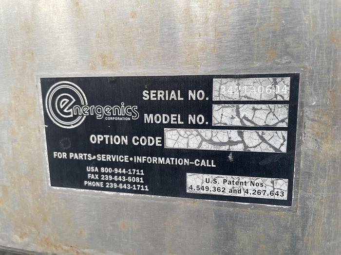 Used Energenics stainless steel lint filter