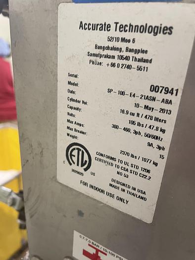 Used 2013 B&C SP-100-E4-21ASN-ABA