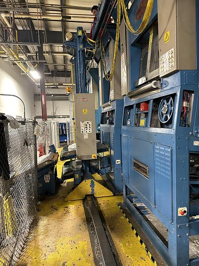 Used Milnor CBW system dryers (5 available) with Autolint