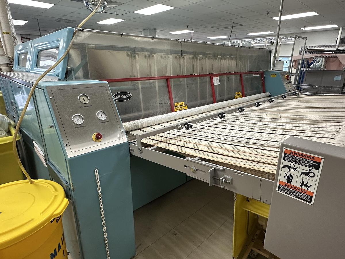 Used 2002 BRAUN 2 ROLL STEAM IRONER