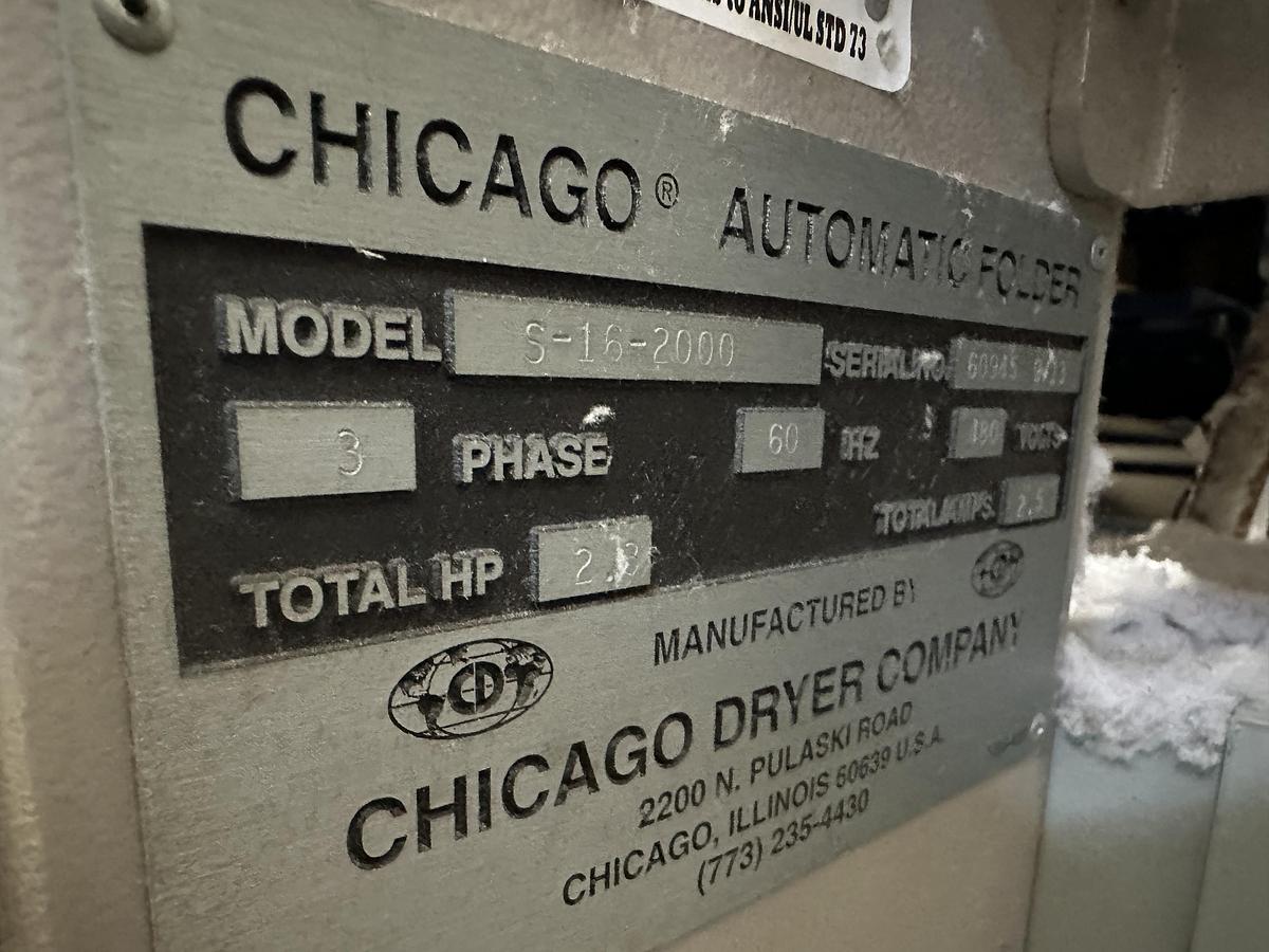 Used 2013 Chicago Dryer S-16-2000