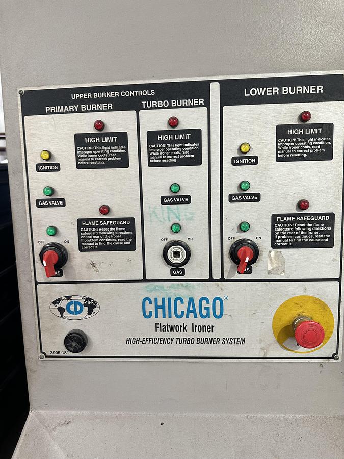 Used 2010 Chicago Dryer Imperial 232 LP gas ironer