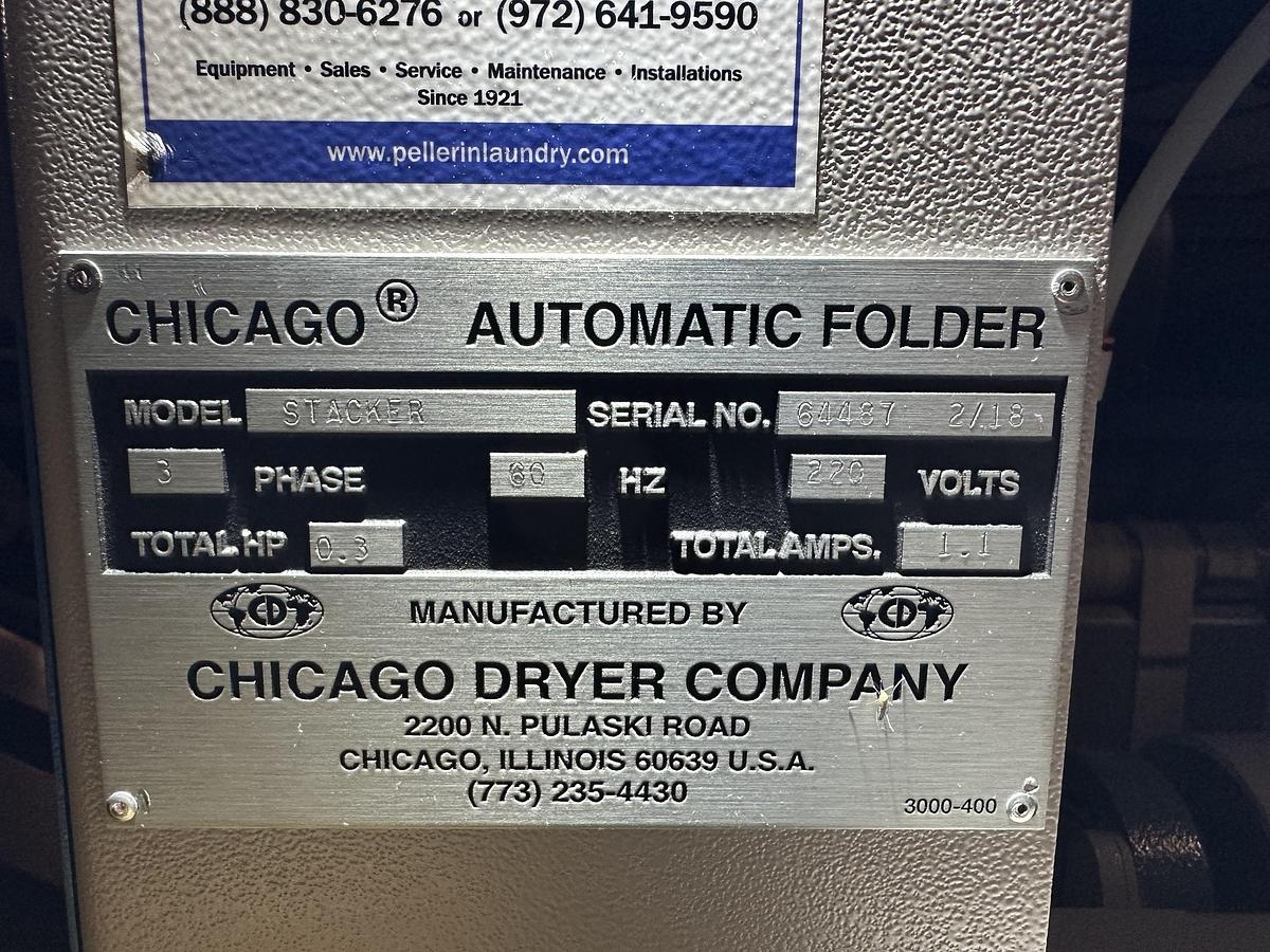 Used 2018 Chicago Dryer Stacker