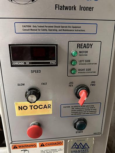 Used Chicago 24" x 136" gas ironer