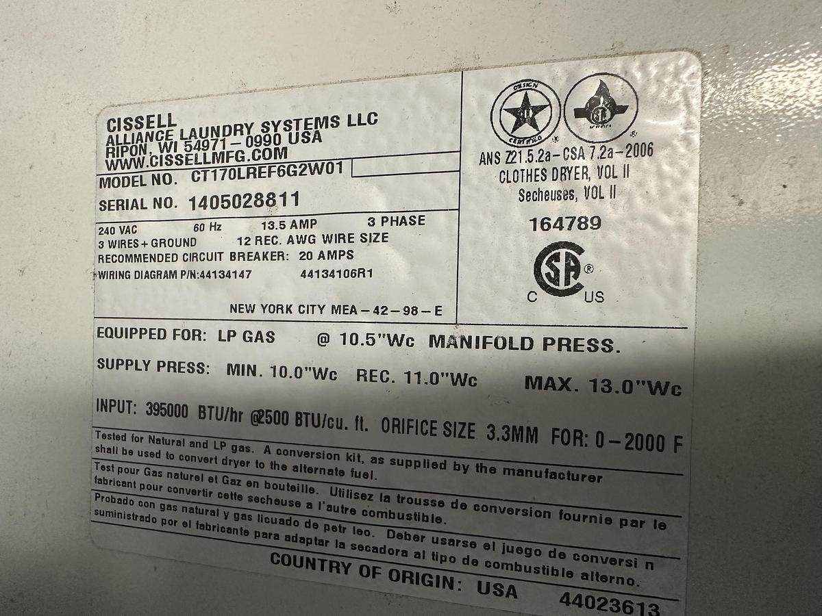 Used 2014 CISSELL CT170