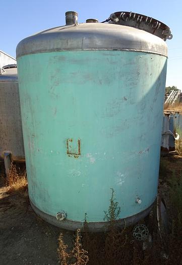 Used Tank, 350 Gallon, 316 S/st, 75 PSI, 44" x 54", DT/DB, (2) #S742479