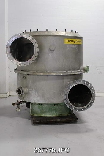 Used Voith Model 31-27 Pressure Screen, Multi-Foil Rotor and C-Bar Slotted Basket #33777