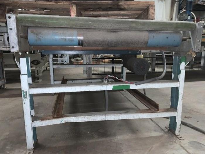 Used 42" WIDE x 5' LONG EASI POWER ROLLER CONVEYOR