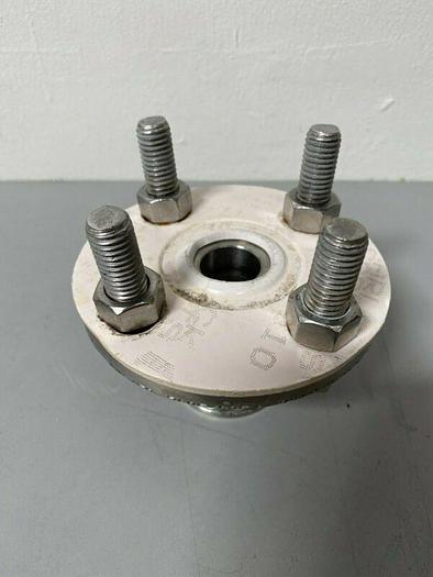 Used Stainless Steel End Cap Reducer 1" Sanitary Fitting to 4 1/4" End