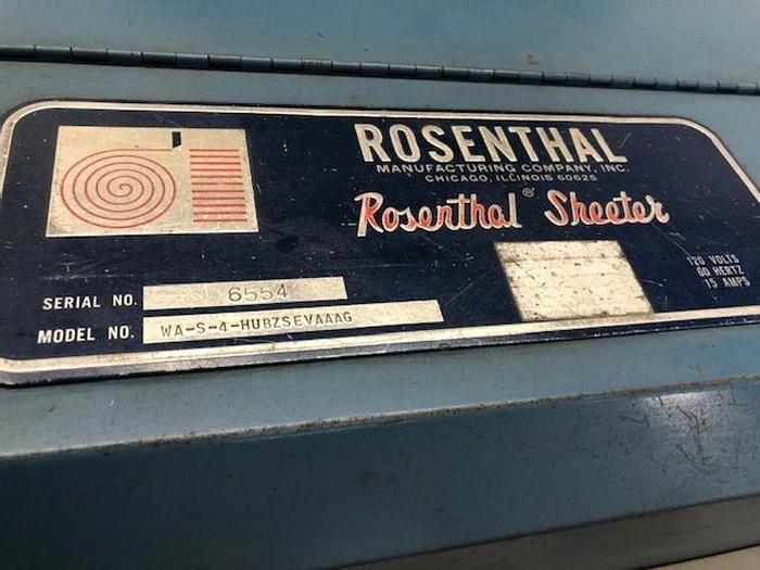 Used 48" ROSENTHAL SHEETER MODEL WAS-4-HUBZSEVAAG