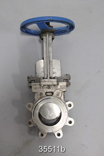 Used Velan L12-0320C-13BL 4" Hand Operated Knife Gate Valve #35511