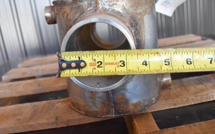 D'occasion USED 3" ERIEZ MAGNETICS JACKETED MAGNET TRAP, STAINLESS STEEL