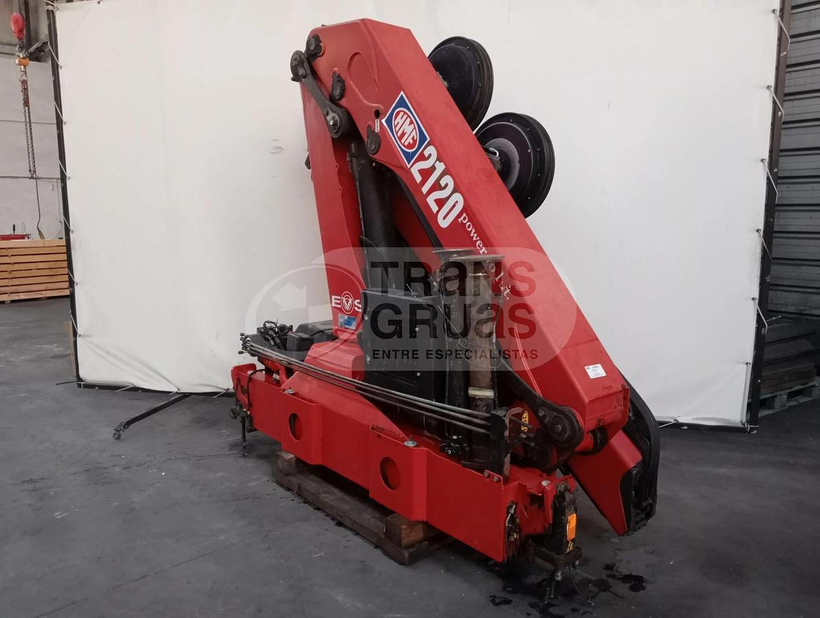 Usado Grúa hidráulica HMF 2120 K4 usada en venta