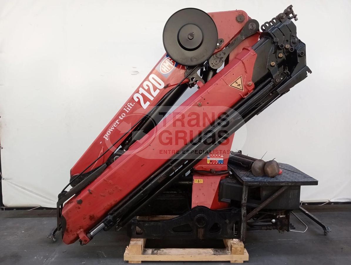 Usado Grúa hidráulica HMF 2120 K RC usada en venta