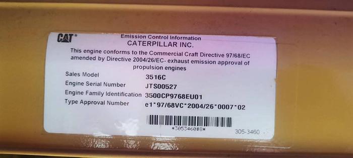 Caterpillar 3516C generator x 5 sets New