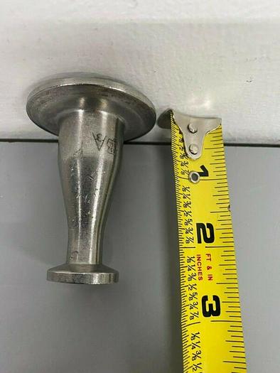 Used Lot of 6 - Stainless Steel 2.5" Sanitary Fitting Reducer 1/2" to 1"