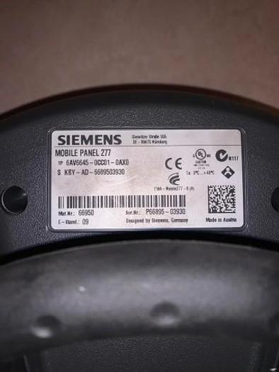 Used Siemens Mobile Panel 277 6AV6645-0CC01-0AX0
