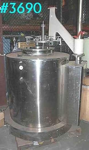 Used 100 GALLON NIKRON FERMENTER – S/S – 35 PSI – JACKETED