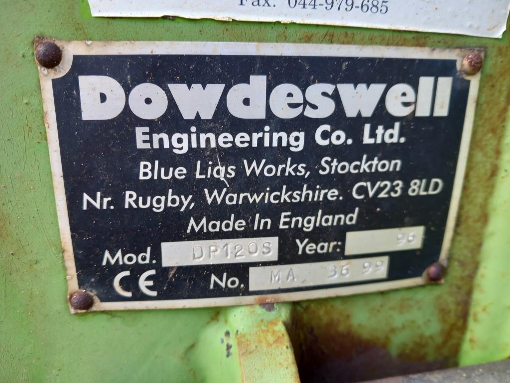 Used Dowdeswell DP120S Delta Furrow Reversible Plough
