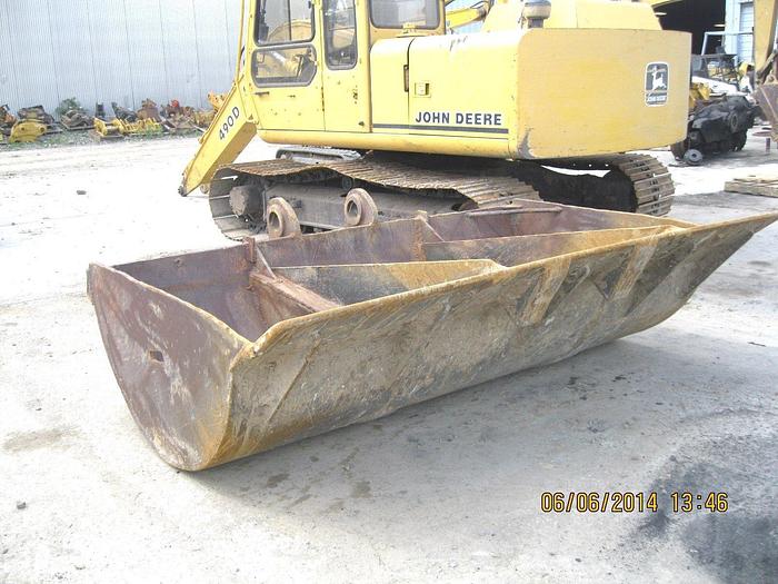 Used 100" Wide Oversized Ditching Bucket W/Drilled Edge, 95mm & 105mm Pin Size, 15...