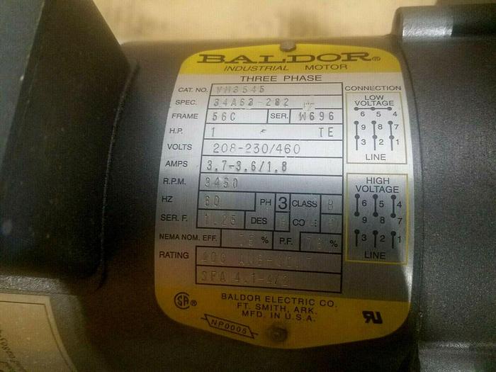 Used Orca Pump 334-300-303-0000 with 1 HP Baldor Motor