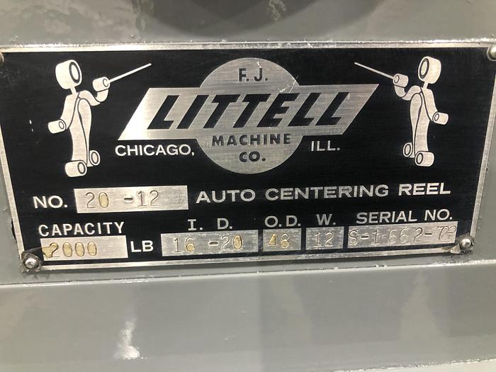 Used LITTELL Non Motorized uncoilers 20-12