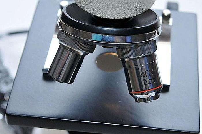 Used Student Microscope with Illumination / Halogen Lamp, PRM-11