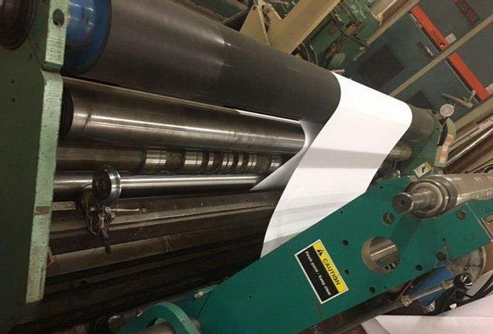 Used 72" DUSENBERY MODEL824 DUPLEX CENTER SURFACE REWINDER