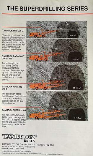 Usato Jumbo TAMROCK SUPER 316G - 3 bracci