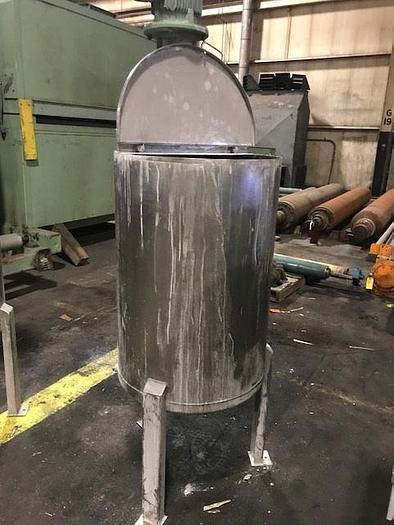 Used 75 GALLON TANK 25" DIA. X 37" STRAIGHTSIDE WITH AGITATOR