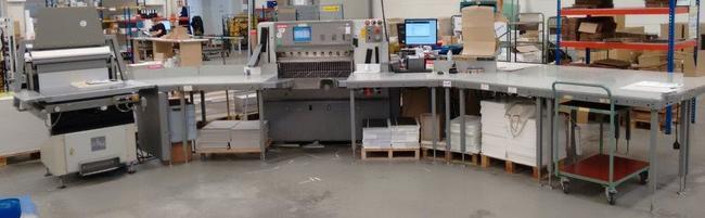 Used Polar Mohr 92 ED half format cutting line 2002