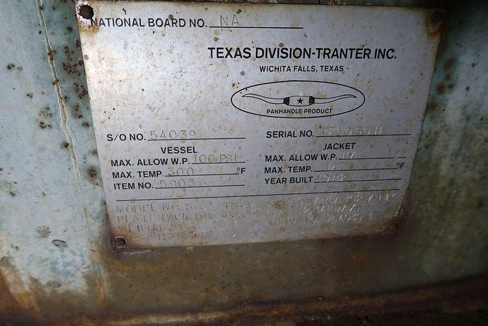 Used SUPERCHANGER S-3-HP-59 192 SQ. FT. PLATE TYPE HEAT EXCHANGER