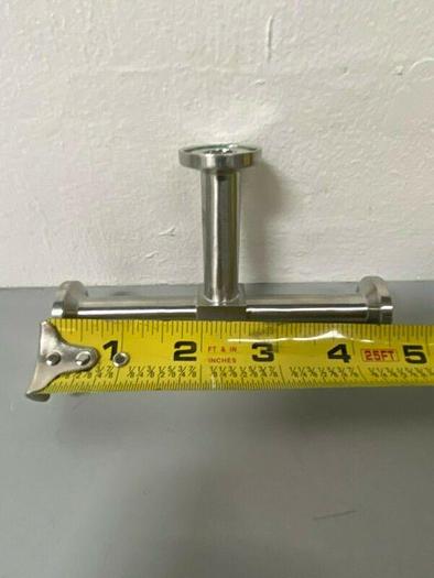 Used Lot of 2 - 4.5" Stainless Steel 3-way Pipe w/ 1/2" Sanitary Fittings