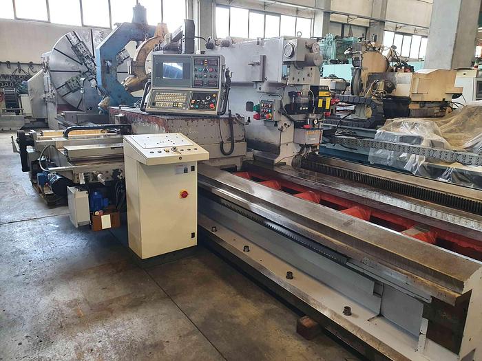 Used SAFOP LEONARD 70-750 THREE SLIDES BED CNC LATHE