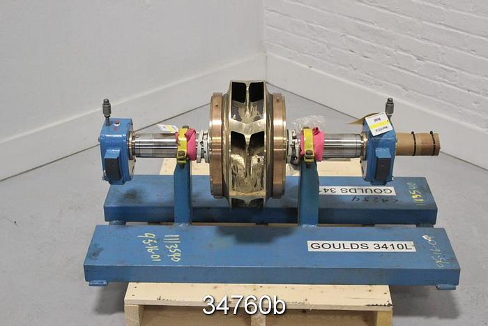 Refurbished Goulds 3410 10X12X17 Rotating Assembly, 6-Vane, 14.5" Diameter Impeller #34760