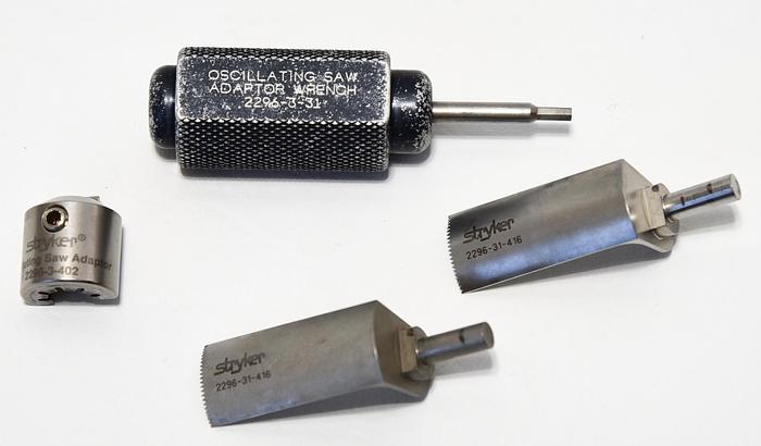 Used STRYKER 5100-31 TPS Micro Oscillating Saw with Adapters 2296-3-31 / 2296-3-402 / 2296-31-416