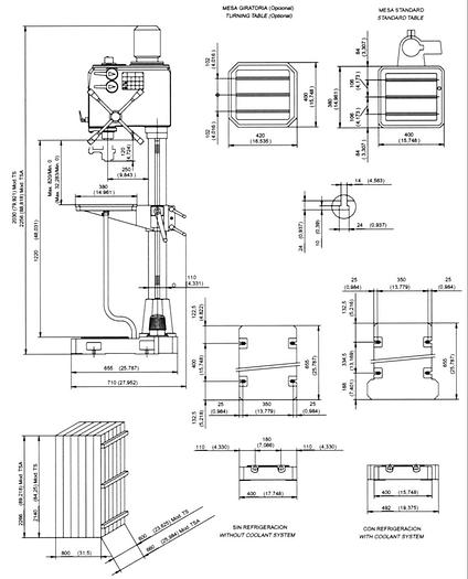 2020 Republic Lagun RFD-25-TSAR Floor Drill (NEW)