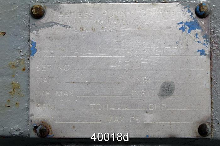 Used Peerless 8175s Peerless 8175s Pump Power #40018
