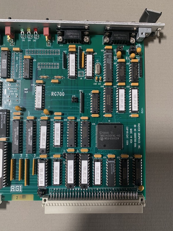 Used RGI Raster Graphics BD NO 6000700-09A Board RG-700