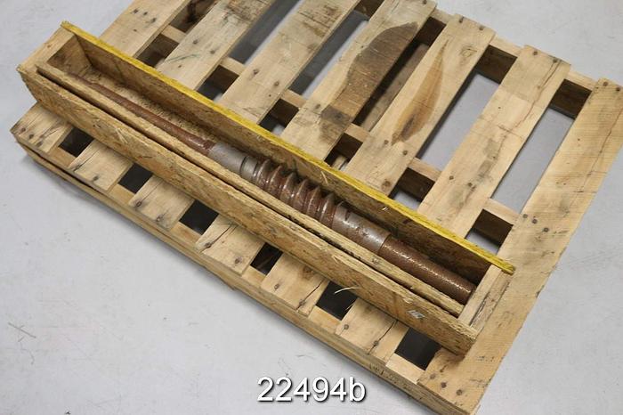 Used Beloit Jones 4000 Double Disc Refiner Worm Shaft, 26/30" #22494