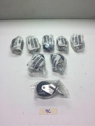 New! MSC Rolling Wheel Soft Rubber 2" x 13/16" FR Ring Stem 2 (qty 8) Warranty!