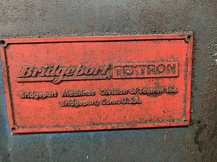 Used BRIDGEPORT SERIES I 2HP VERTICAL KNEE MILL VARIABLE SPEED SPINDLE