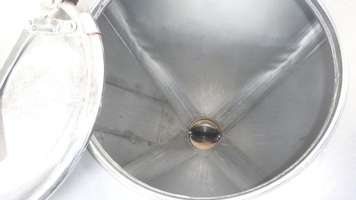 Used Bin, 25 CF, S/st, Tote, 190 Gallon, FLO-BIN, C/B (3) #S743594