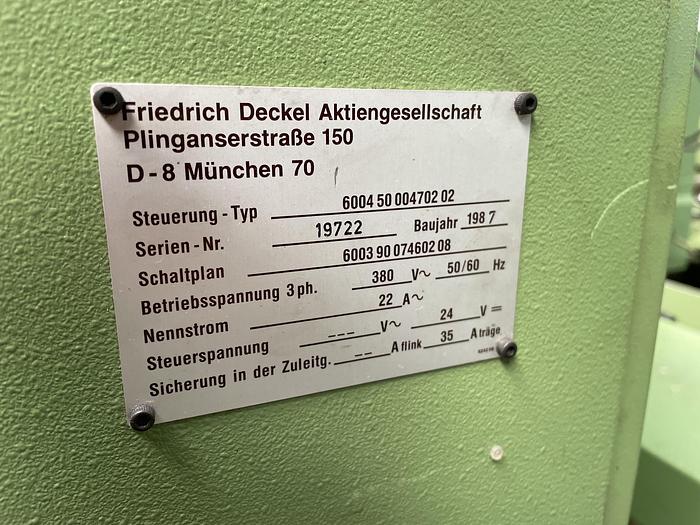 Gebruikt 1987 Deckel FP3NC