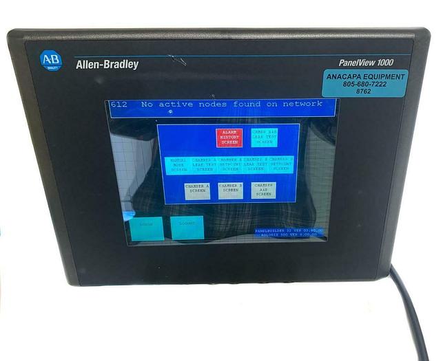 Used Allen-Bradley PanelView 1000 2711-T10C9, Rev C, Ser D, 100-240VAC (8762)W