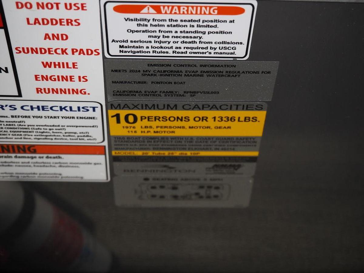 Used 2025 Bennington S Quad Bench 21 SSR