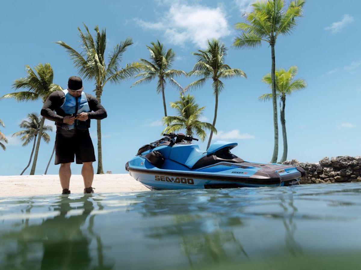 2026 Sea-Doo RXP-X™ 325 iBR Gulfstream Blue Premium