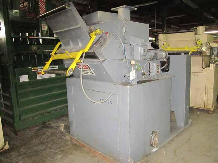 Used 75HP NELMOR GRANULATOR MDL G1436MB WITH FEED ROLLS