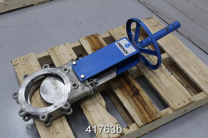 Used Orbinox 8" Hand Operated Knife Gate Valve #41763